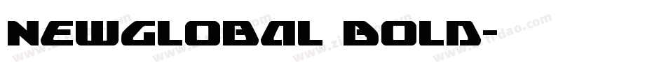 NewGlobal Bold字体转换